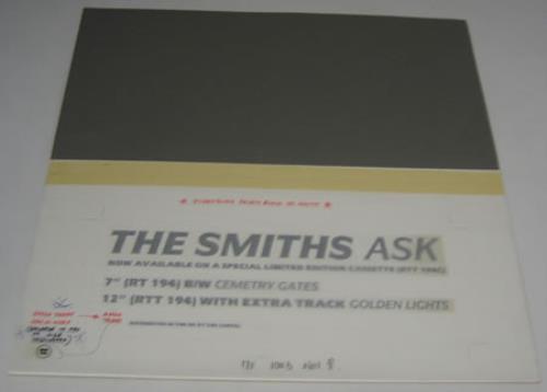 The Smiths Ask artwork UK SMIARAS364553