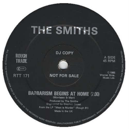 The Smiths Barbarism Begins At Home - 1-sided 12" vinyl single (12 inch record / Maxi-single) UK SMI12BA423584