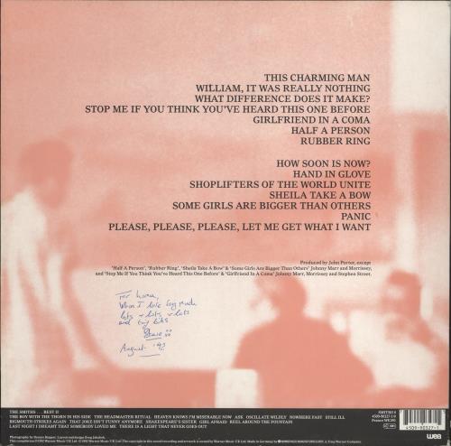 The Smiths Best...I - VG vinyl LP album (LP record) UK SMILPBE776601