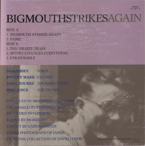 The Smiths Bigmouth Strikes Again - Shrink 12" vinyl single (12 inch record / Maxi-single) Greek SMI12BI857425
