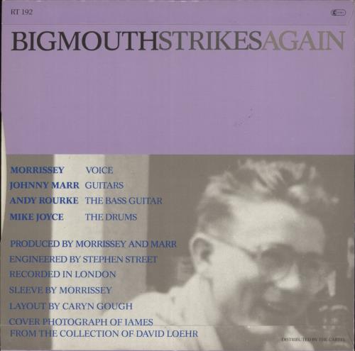 The Smiths Bigmouth Strikes Again 7" vinyl single (7 inch record / 45) UK SMI07BI28777