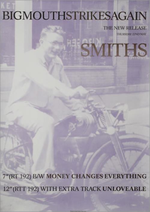 The Smiths Bigmouth Strikes Again poster UK SMIPOBI458929