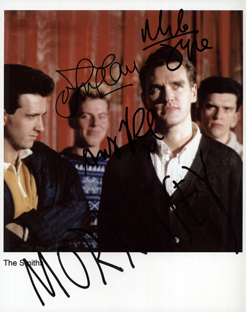 The Smiths Fully Autographed Publicity Photograph photograph UK SMIPHFU380999