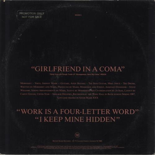 The Smiths Girlfriend In A Coma 12" vinyl single (12 inch record / Maxi-single) Australian SMI12GI42515