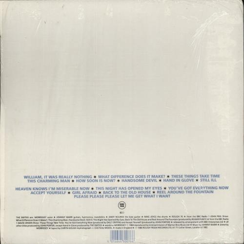 The Smiths Hatful Of Hollow - 2nd + Inner - Shrink vinyl LP album (LP record) UK SMILPHA874473