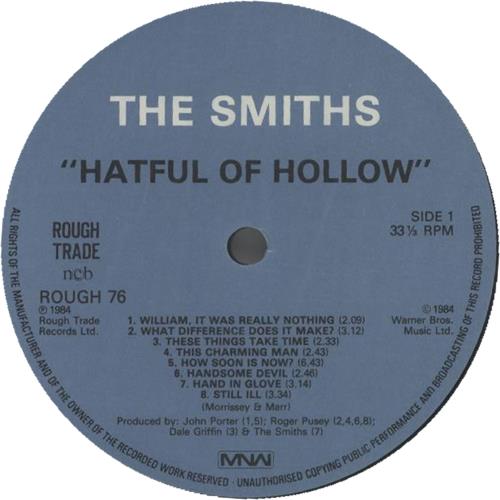 The Smiths Hatful Of Hollow vinyl LP album (LP record) Swedish SMILPHA643566