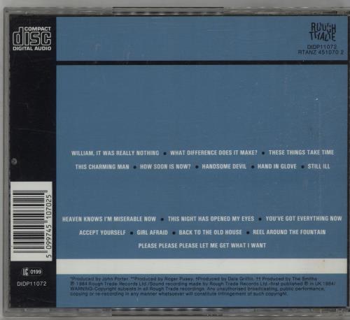 The Smiths Hatful Of Hollow CD album (CDLP) Australian SMICDHA671023