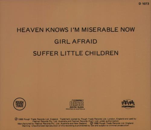 The Smiths Heaven Knows I'm Miserable Now CD single (CD5 / 5") Australian SMIC5HE381612