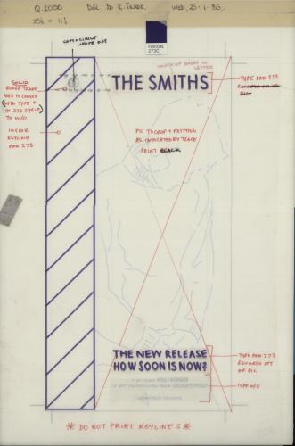 The Smiths How Soon Is Now - Artwork artwork UK SMIARHO669248