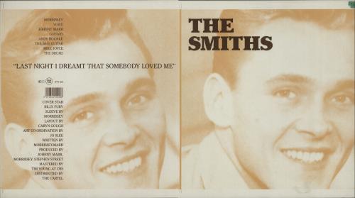 The Smiths Last Night I Dreamt That Somebody Loved Me - Artwork artwork UK SMIARLA667279