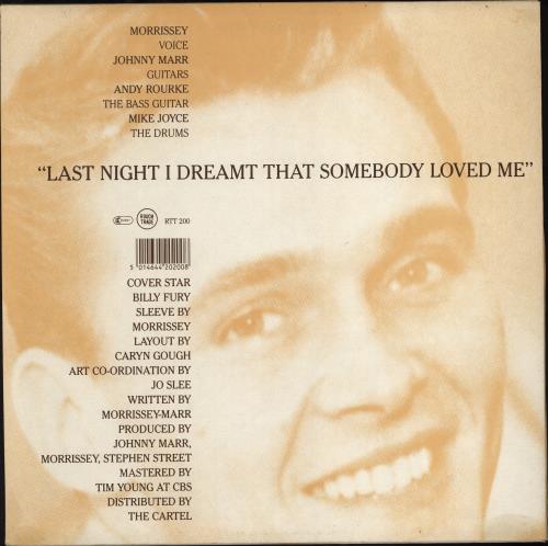 The Smiths Last Night I Dreamt That Somebody Loved Me - EX 12" vinyl single (12 inch record / Maxi-single) UK SMI12LA779468