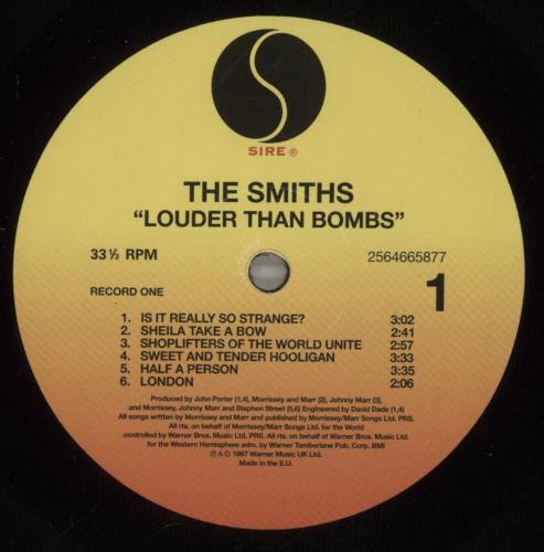 The Smiths Louder Than Bombs - 180gm - EX 2-LP vinyl record set (Double LP Album) UK SMI2LLO779631