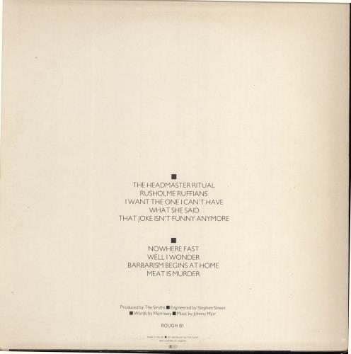 The Smiths Meat Is Murder - Free Meal sticker - EX vinyl LP album (LP record) UK SMILPME777215