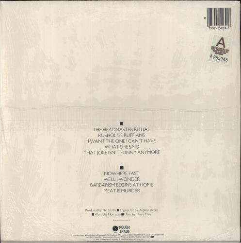 The Smiths Meat Is Murder - Shrink vinyl LP album (LP record) Canadian SMILPME857431