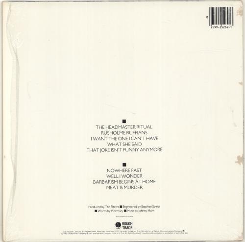The Smiths Meat Is Murder - Stickered Shrink vinyl LP album (LP record) US SMILPME691497