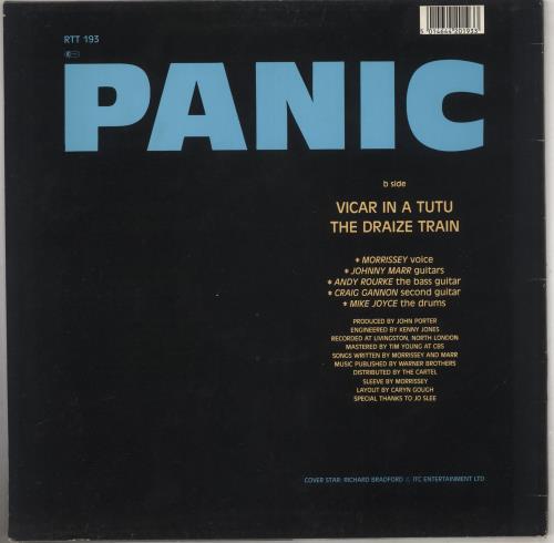 The Smiths Panic + Inner - EX 12" vinyl single (12 inch record / Maxi-single) UK SMI12PA304485