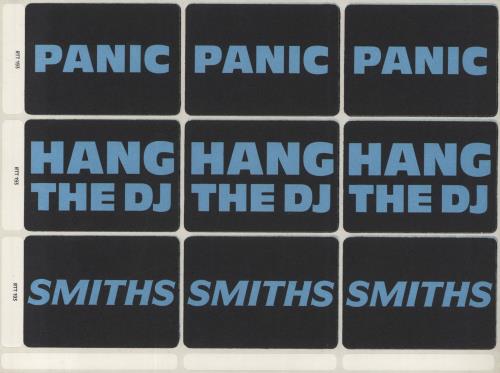 The Smiths Panic + Sticker Sheet - Ex 12" vinyl single (12 inch record / Maxi-single) UK SMI12PA822395
