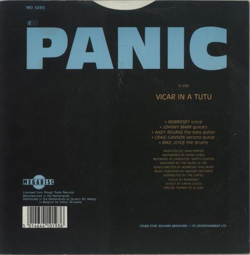 The Smiths Panic 7" vinyl single (7 inch record / 45) Dutch SMI07PA182383