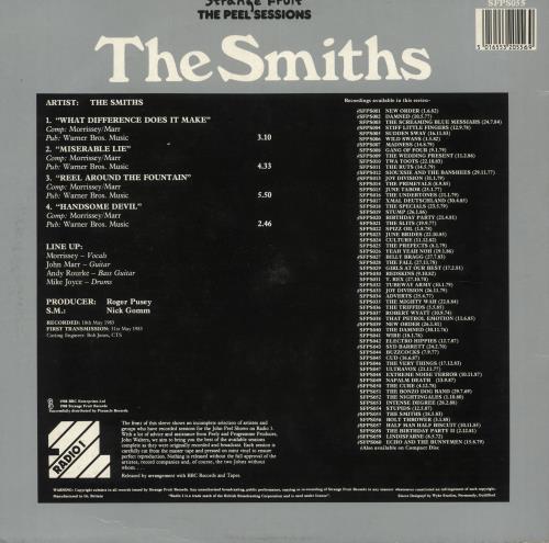 The Smiths Peel Sessions - EX 12" vinyl single (12 inch record / Maxi-single) UK SMI12PE50598
