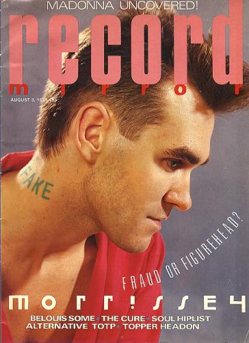 The Smiths Record Mirror - August 1985 magazine UK SMIMARE348138