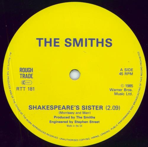 The Smiths Shakespeare's Sister - shrink 12" vinyl single (12 inch record / Maxi-single) UK SMI12SH791892