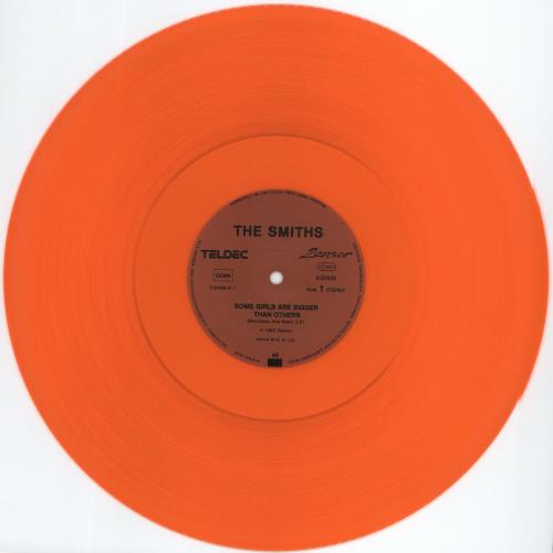 The Smiths Some Girls Are Bigger Than Others - Orange Vinyl + Label - EX 12" vinyl single (12 inch record / Maxi-single) German SMI12SO771934