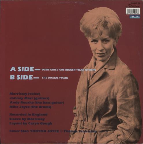 The Smiths Some Girls Are Bigger Than Others - Orange Vinyl + Label - EX 12" vinyl single (12 inch record / Maxi-single) German SMI12SO771934