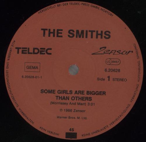 The Smiths Some Girls Are Bigger Than Others 12" vinyl single (12 inch record / Maxi-single) German SMI12SO533432