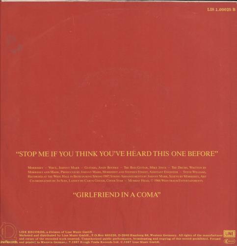 The Smiths Stop Me - Yellow Vinyl - VG/EX 7" vinyl single (7 inch record / 45) German SMI07ST749515