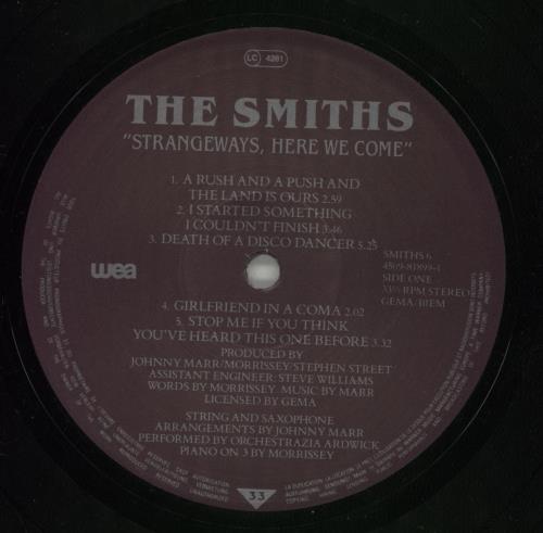 The Smiths Strangeways, Here We Come 10" vinyl single (10 inch record) UK SMI10ST866531