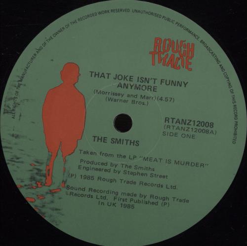 The Smiths That Joke Isn't Funny Anymore 12" vinyl single (12 inch record / Maxi-single) New Zealand SMI12TH670519