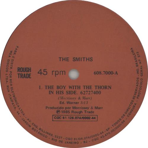 The Smiths The Boy With The Thorn In His Side 12" vinyl single (12 inch record / Maxi-single) Brazilian SMI12TH155687