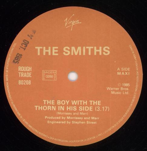 The Smiths The Boy With The Thorn In His Side 12" vinyl single (12 inch record / Maxi-single) French SMI12TH168812