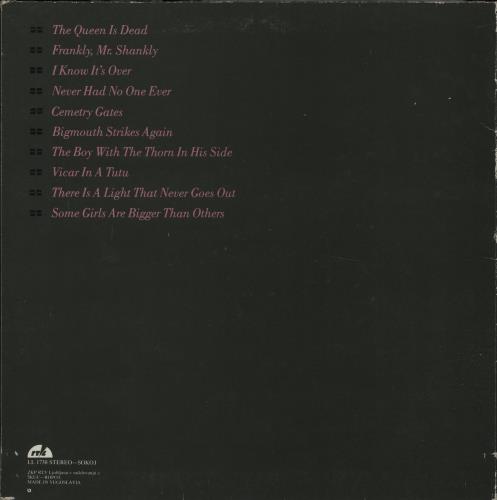 The Smiths The Queen Is Dead + Inner vinyl LP album (LP record) Yugoslavian SMILPTH670720