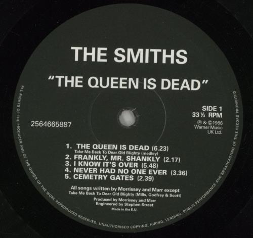 The Smiths The Queen Is Dead - 180 Gram Vinyl - EX vinyl LP album (LP record) UK SMILPTH871603