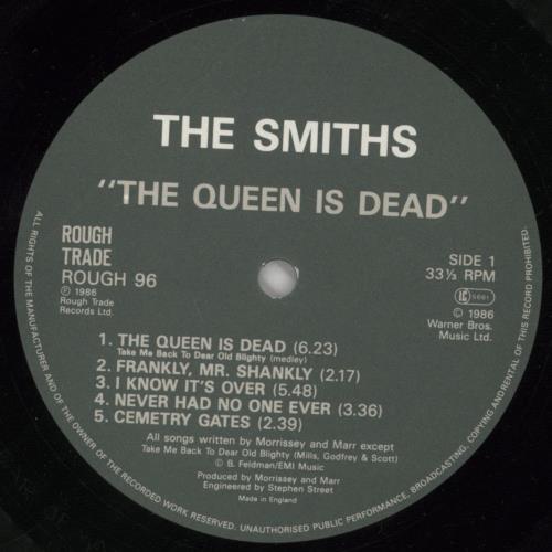 The Smiths The Queen Is Dead - Hype Sticker - EX vinyl LP album (LP record) UK SMILPTH81000