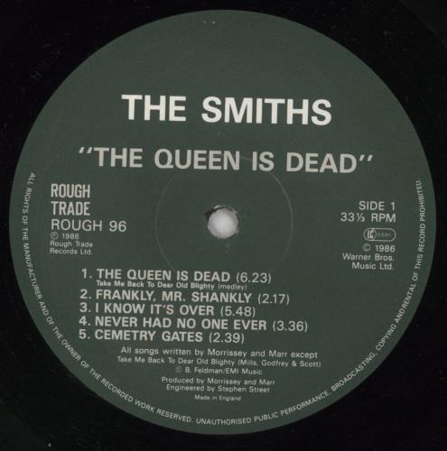 The Smiths The Queen Is Dead - VG vinyl LP album (LP record) UK SMILPTH712541