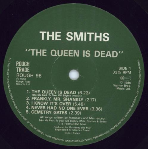 The Smiths The Queen Is Dead - VG vinyl LP album (LP record) UK SMILPTH816675