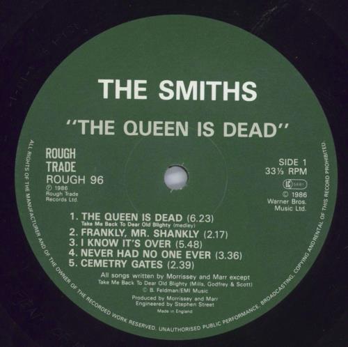 The Smiths The Queen Is Dead vinyl LP album (LP record) UK SMILPTH582992