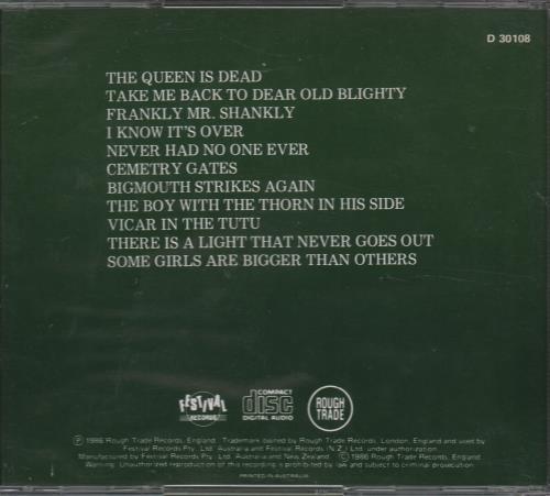 The Smiths The Queen Is Dead CD album (CDLP) Australian SMICDTH671006