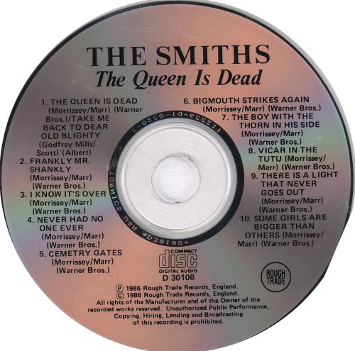 The Smiths The Queen Is Dead CD album (CDLP) Australian SMICDTH671006