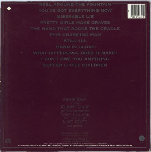 The Smiths The Smiths + Inner vinyl LP album (LP record) Canadian SMILPTH777358