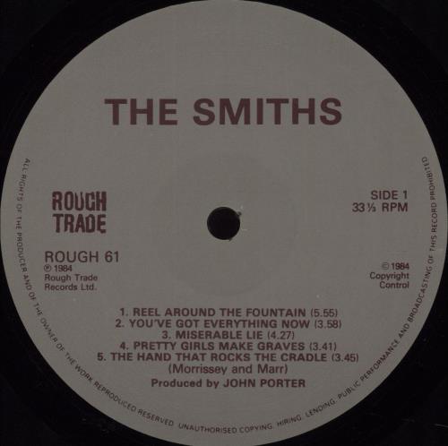 The Smiths The Smiths - 2nd - VG vinyl LP album (LP record) UK SMILPTH675116