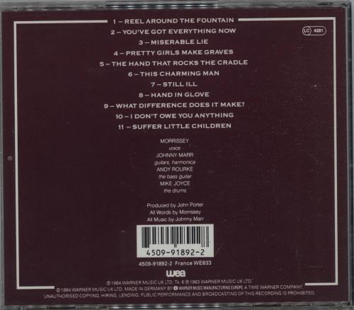 The Smiths The Smiths CD album (CDLP) Australian SMICDTH671115