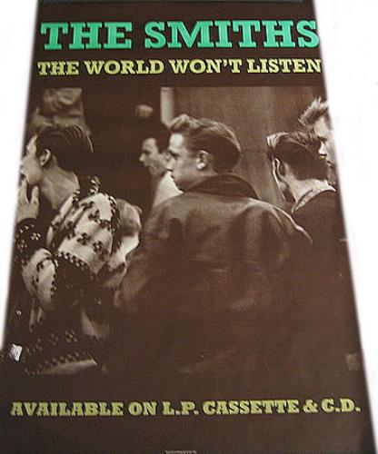 The Smiths The World Won't Listen poster UK SMIPOTH377209