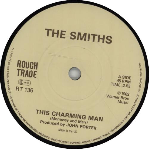 The Smiths This Charming Man - solid centre 7" vinyl single (7 inch record / 45) UK SMI07TH545261