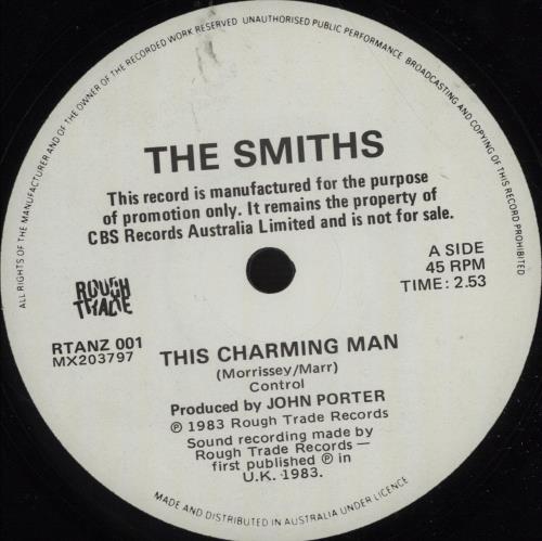 The Smiths This Charming Man 7" vinyl single (7 inch record / 45) Australian SMI07TH670062