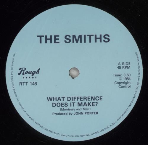 The Smiths What Difference - Morrissey Sleeve - EX 12" vinyl single (12 inch record / Maxi-single) UK SMI12WH876115