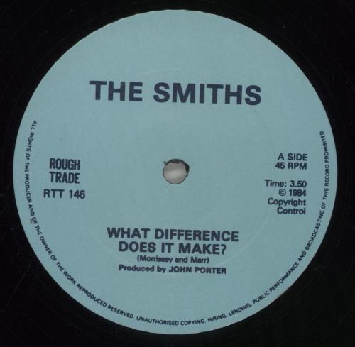 The Smiths What Difference Does It Make - Stamp Sleeve with 'Smiths' logo 12" vinyl single (12 inch record / Maxi-single) UK SMI12WH128839