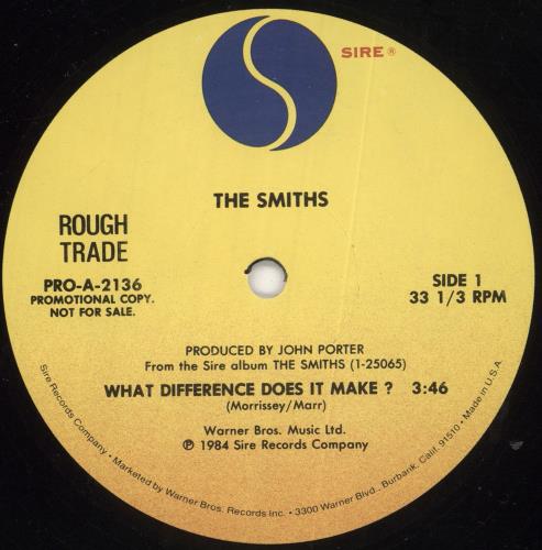 The Smiths What Difference Does It Make 12" vinyl single (12 inch record / Maxi-single) US SMI12WH20515